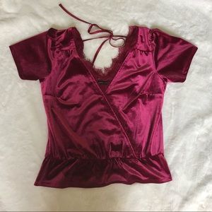 Abercrombie and Fitch Wrap Front Top